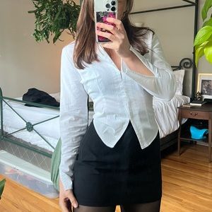 White Abercrombie Blouse